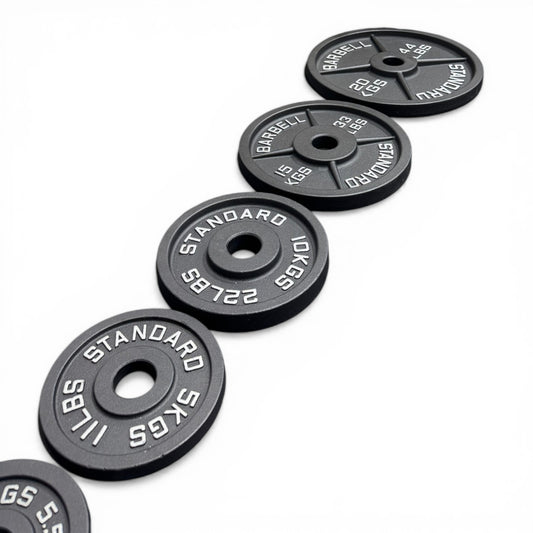 Cast Iron Olympic Weight Plates 2" Barbell Plates Deep Dish Pair/Set 1.25–25kg
