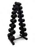2-16kg Hex Dumbbell Set - Vertical Rack Stand - 2kg increments- 8 Pairs Set