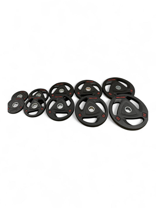 Shehaj Fitness Rubber Tri-Grip Olympic Weight Plates