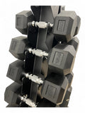 5–20kg Hex Dumbbell Set with Vertical Rack – 6 Pairs Free Weights