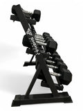 2.5–20kg Hex Dumbbell Set with 3-Tier Rack – 8 Pairs in 2.5kg Increments