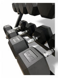 2.5–22.5kg Hex Dumbbell Set with 3-Tier Rack – 9 Pairs Free Weights