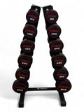 5-20kg Round Dumbbell Set With Vertical Rack Stand - Free weights- 6 Pairs Set