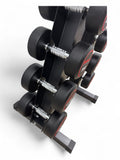 2.5–15kg Round Dumbbell Set with Vertical Rack – 6 Pairs