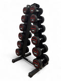 2.5–15kg Round Dumbbell Set with Vertical Rack – 6 Pairs