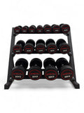 2.5-25kg Round Dumbbell Set With 3 Tier Rack Stand - Free weights- 8 Pairs Set