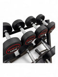 Round Dumbbell 5kg-30kg Set & 3 Tier Rack Full Home Gym Weights Training
