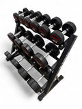 Round Dumbbell 5kg-30kg Set & 3 Tier Rack Full Home Gym Weights Training