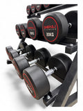 Round Dumbbell 5kg-30kg Set & 3 Tier Rack Full Home Gym Weights Training