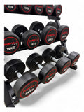Round Dumbbell 5kg-30kg Set & 3 Tier Rack Full Home Gym Weights Training