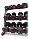 Round Dumbbell 2.5kg-30kg Set & 3 Tier Rack Full Home Gym Weights Training