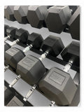 5–40kg Hex Dumbbell Set with 3-Tier Rack- 11 Pairs