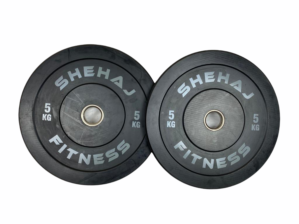 Shehaj Fitness Olympic Rubber Bumper Plates 5kg 25kg and 100kg set