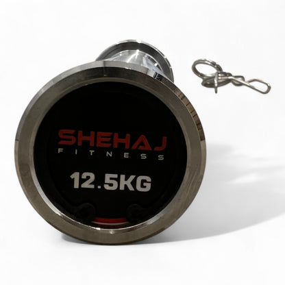 12.5kg Olympic Barbell – 5ft Chrome Weight Lifting Bar