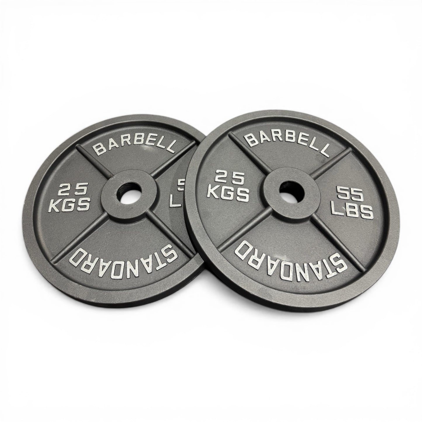Cast Iron Olympic Weight Plates 2" Barbell Plates Deep Dish Pair/Set 1.25–25kg
