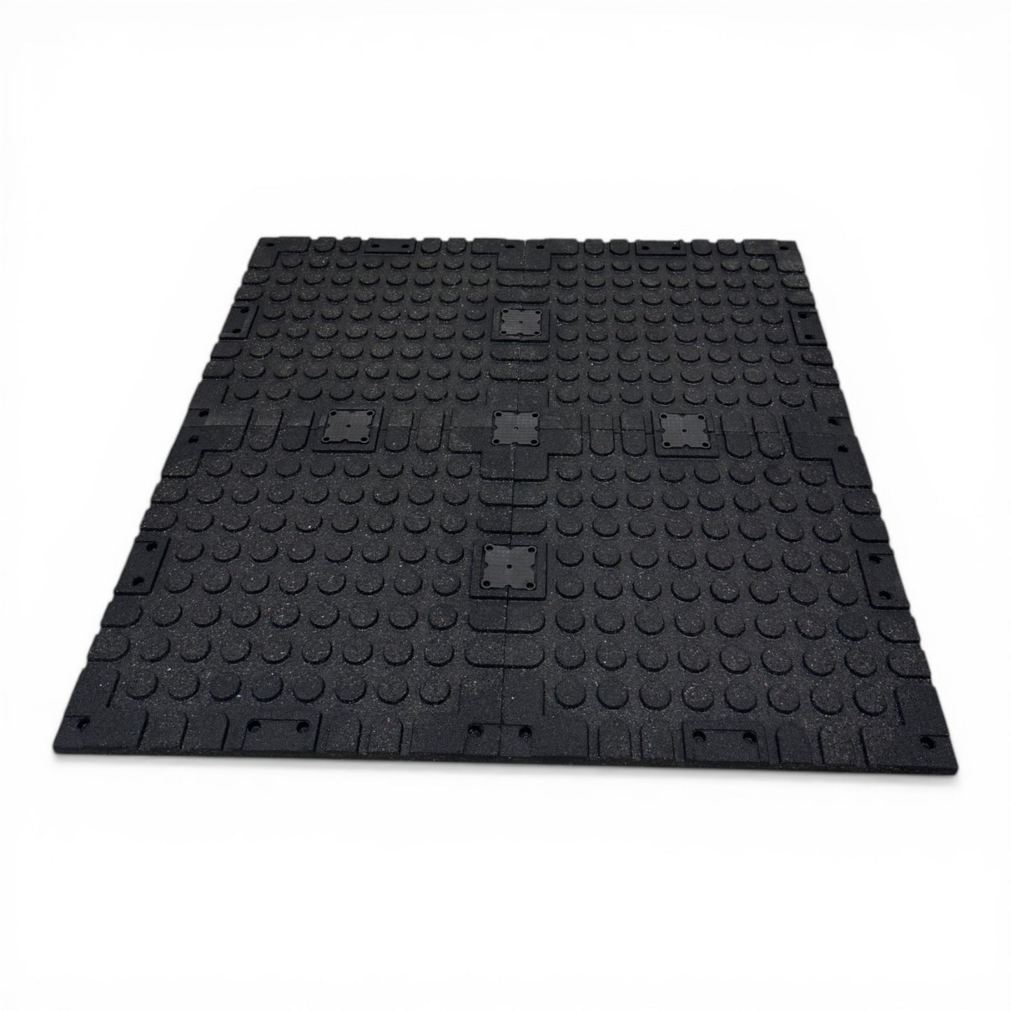 Gym Rubber Flooring Mats Heavy Duty Commercial Floor Tiles 20mm 500x500mm 4 Pack