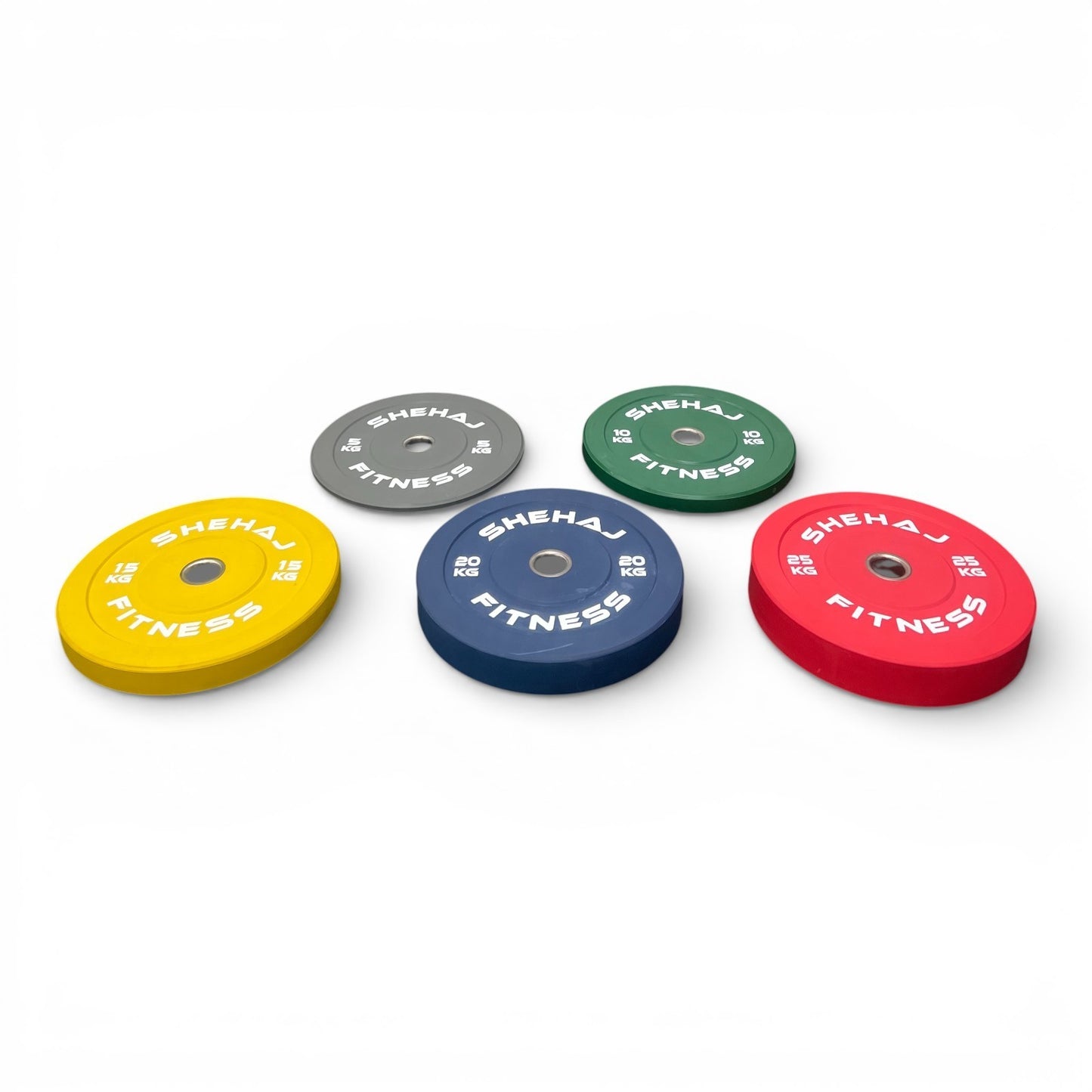 Coloured Bumper Olympic Weight Plates – Essential 5kg 10kg 15kg 20kg 25kg 100/15