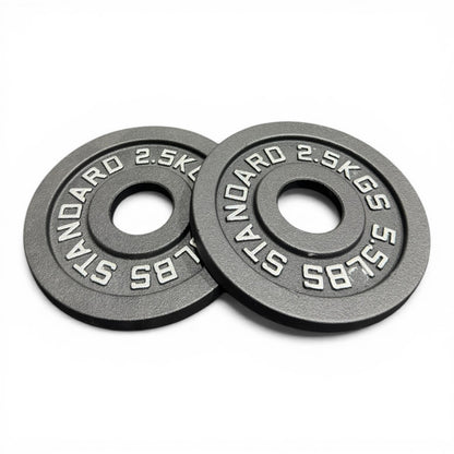 Cast Iron Olympic Weight Plates 2" Barbell Plates Deep Dish Pair/Set 1.25–25kg