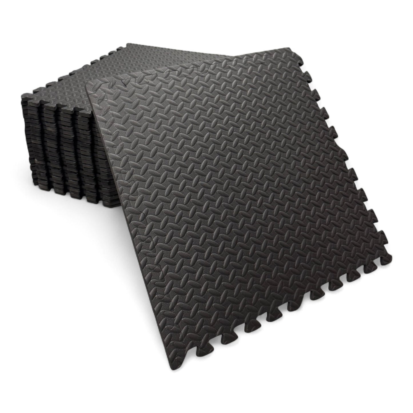 Gym Flooring Interlocking Floor Mat 12mm EVA Soft Foam Yoga Mat Home Gym 60cm