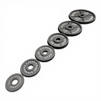 Cast Iron Olympic Weight Plates 2" Barbell Plates Deep Dish Pair/Set 1.25–25kg