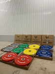 100/150KG Set Coloured Bumper Olympic Rubber Weight Plates