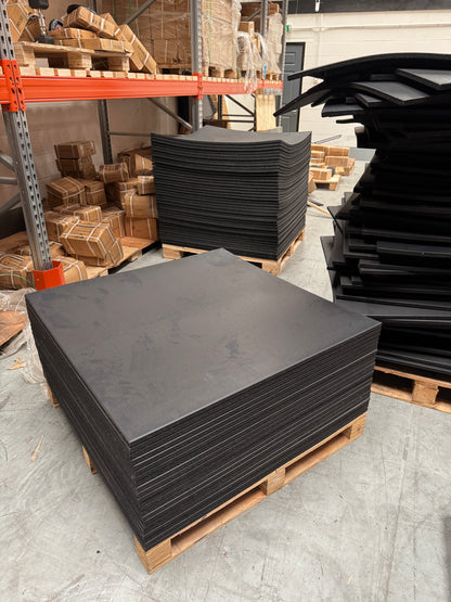 30 x Grade B 1m x 1m x 20mm Heavy Duty Rubber Gym Flooring Tiles