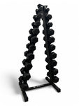 1–10kg Hex Dumbbell Set with Vertical Rack – 10 Pairs Free Weights