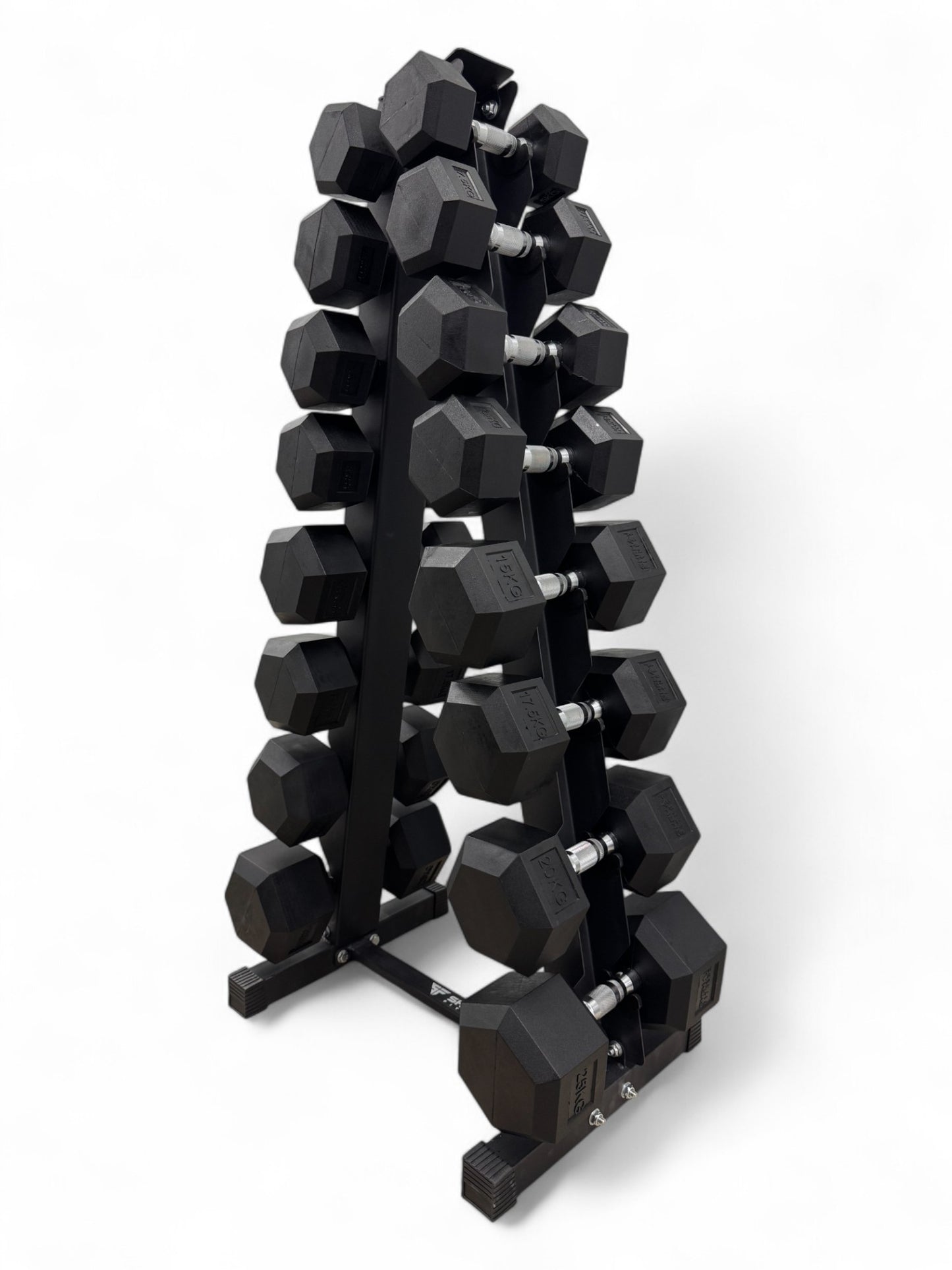 Shehaj Fitness Hex Rubber Dumbbell Pairs