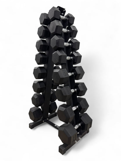 Shehaj Fitness Hex Rubber Dumbbell Pairs