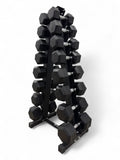 Shehaj Fitness Hex Rubber Dumbbell Pairs