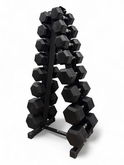 Shehaj Fitness Hex Rubber Dumbbell Pairs