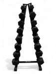 2-16kg Hex Dumbbell Set - Vertical Rack Stand - 2kg increments- 8 Pairs Set