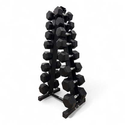Shehaj Fitness Hex Rubber Dumbbell Pairs