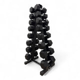 Shehaj Fitness Hex Rubber Dumbbell Pairs