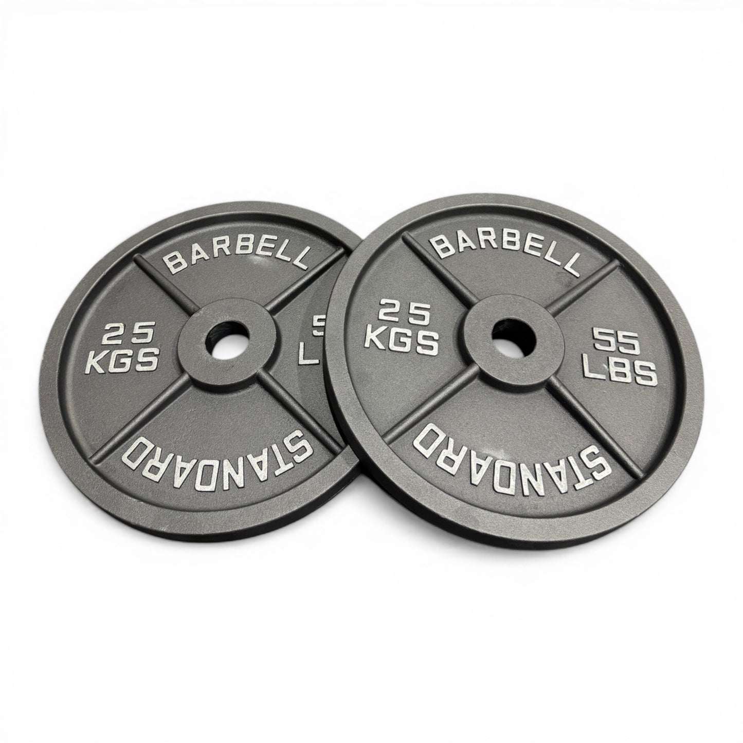 Cast Iron Olympic Weight Plates 2" Barbell Plates Deep Dish Pair/Set 1.25–25kg