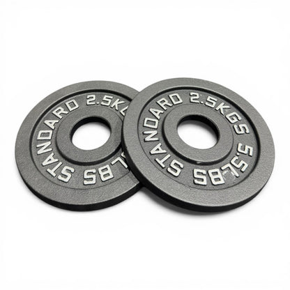 Cast Iron Olympic Weight Plates 2" Barbell Plates Deep Dish Pair/Set 1.25–25kg