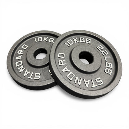 Cast Iron Olympic Weight Plates 2" Barbell Plates Deep Dish Pair/Set 1.25–25kg