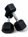 Shehaj Fitness Hex Rubber Dumbbell Pairs