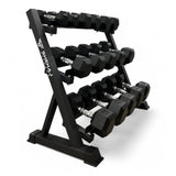 Shehaj Fitness Hex Rubber Dumbbell Pairs