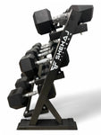 5–30kg Hex Dumbbell Set with 3-Tier Rack – 8 Pairs