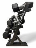 5–30kg Hex Dumbbell Set with 3-Tier Rack – 8 Pairs