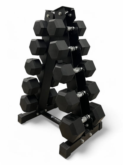 Shehaj Fitness Hex Rubber Dumbbell Pairs