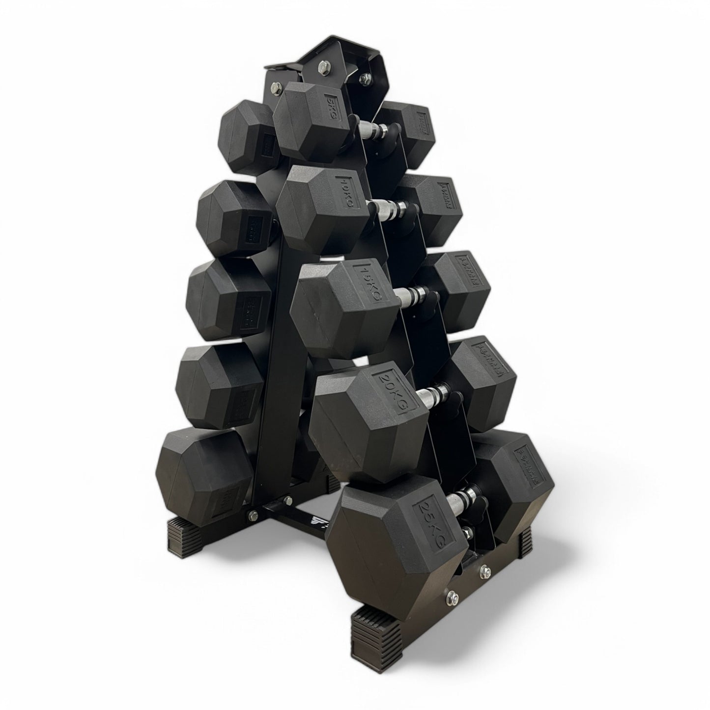 Shehaj Fitness Hex Rubber Dumbbell Pairs