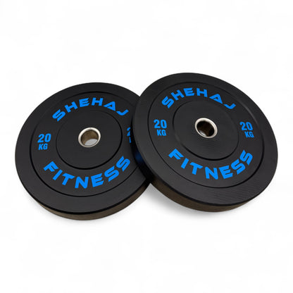Shehaj Fitness Olympic Rubber Bumper Plates 5kg - 25kg and 100kg set