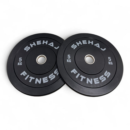 Shehaj Fitness Olympic Rubber Bumper Plates 5kg - 25kg and 100kg set