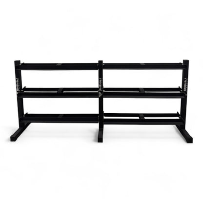 Hex Dumbbell 2.5kg-50kg Set & 3 Tier Rack Full Home Gym Weights Training