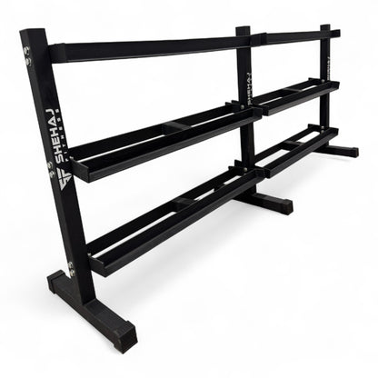 Hex Dumbbell 2.5kg-50kg Set & 3 Tier Rack Full Home Gym Weights Training