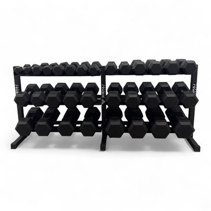 Shehaj Fitness Hex Rubber Dumbbell Pairs