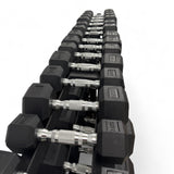 Hex Dumbbell 2.5kg-50kg Set & 3 Tier Rack Full Home Gym Weights Training
