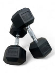 Shehaj Fitness Hex Rubber Dumbbell Pairs